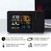 Color Screen Temperature Humidity Meter Projection Clock - UK Plug - 6
