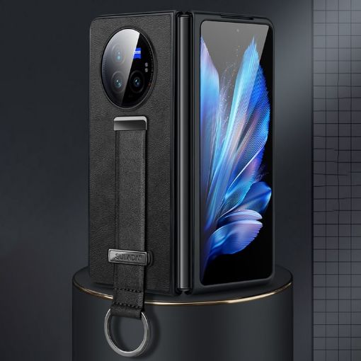 SULADA PC + Leather Texture Shockproof Phone Case for vivo X Fold3 Pro - 1