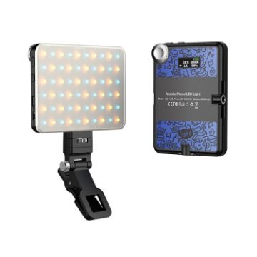 Rechargeable Clip Fill Light with 60 LEDs - 3 Light Modes - B Type Blue - 1