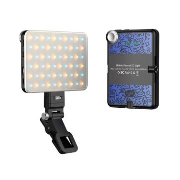 Rechargeable Clip Fill Light with 60 LEDs - 3 Light Modes - Blue - 1