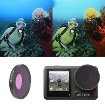 DJI Osmo Action 4 JUNESTAR Magenta Diving Filter - 1