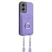 Motorola Moto G Stylus 5G 2024 R20 Crossbody Rope Ring Card Holder Phone Case - 3