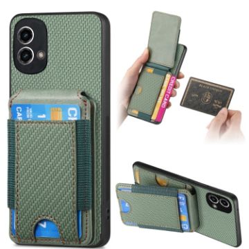 Motorola Moto G Stylus 5G 2024 Carbon Fiber Wallet Stand Case - 1