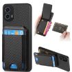 Motorola Moto G 5G 2024 Carbon Fiber Wallet Stand Case - 1