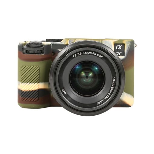 Sony ILCE-7CM2/A7C II/A7CR Camouflage Silicone Protective Case - 1