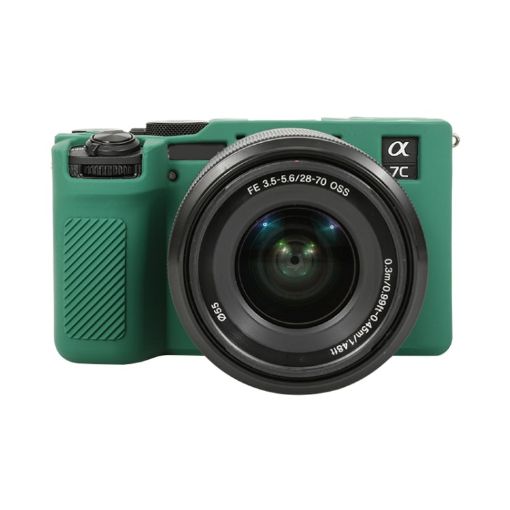 Green Silicone Protective Case for Sony ILCE-7CM2/A7C II/A7CR - 1