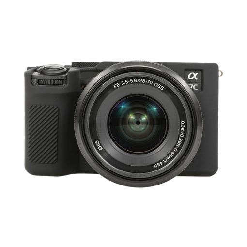 Sony ILCE-7CM2/A7C II/A7CR Black Silicone Protective Case - 1