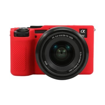 Sony ILCE-7CM2/A7C II/A7CR Red Silicone Protective Case - 1