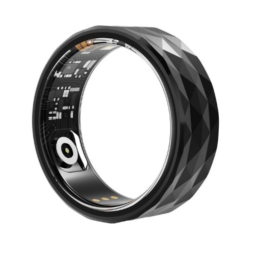 R12M SIZE 20 Smart Ring - Health Monitoring - Black - 1