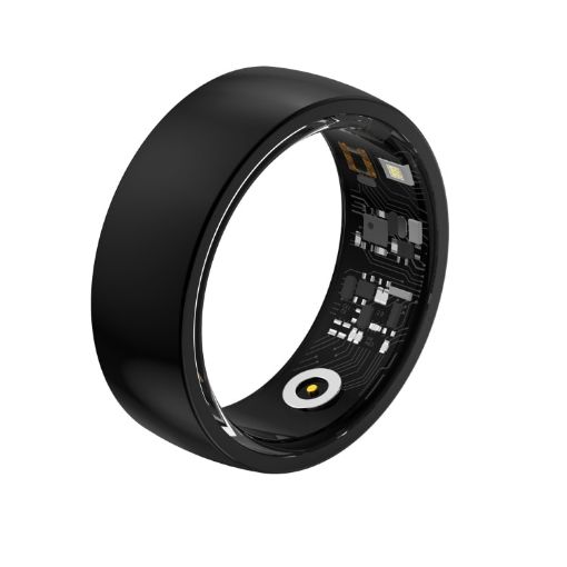 R09M SIZE 20 Smart Ring - Health Monitoring/Care - Black - 1