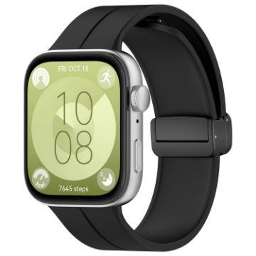 Huawei Watch Fit3 Silicone Band - Black - 1