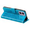 Motorola Moto G85 Blue Leather Phone Case with Lanyard - 5