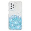 Samsung Galaxy A23 Phone Case - Transparent Frame Glitter TPU (Blue) - 2