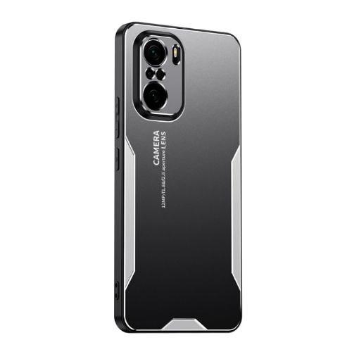 Xiaomi Redmi K40 Blade Series TPU Hybrid Metal Phone Case - Silver - 1
