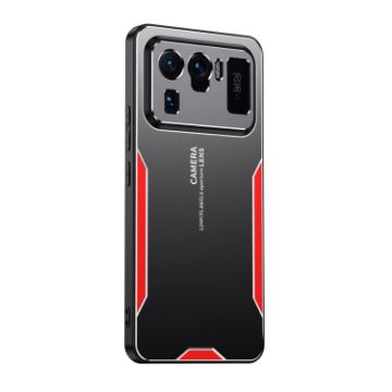 Xiaomi Mi 11 Ultra Blade Series TPU Hybrid Metal Phone Case - Red - 1