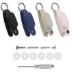 Samsung Galaxy SmartTag2 Tracker Case Keychain with Key Ring - Starlight - 3