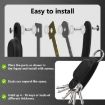 Samsung Galaxy SmartTag2 Tracker Case Keychain with Key Ring - Starlight - 6