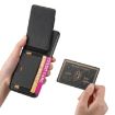 OPPO A57 5G Carbon Fiber Vertical Flip Wallet Stand Phone Case - Black - 4