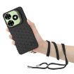 Tecno Pop 8 Honeycomb Radiating Holder TPU Phone Case - Black - 4