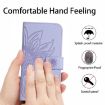 T-Mobile REVVL 7 5G Sun Flower Leather Flip Case (Purple) - 4