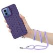 Motorola Moto G34 Purple TPU Phone Case with Lanyard - 4