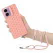 Motorola Moto G24/G04 Pink TPU Phone Case with Lanyard - 4