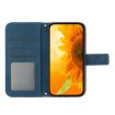 T-Mobile REVVL 7 5G Sun Flower Leather Flip Case - Inky Blue - 3