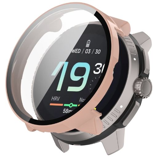 Suunto Race PC Watch Protective Case (Pink) + Tempered Glass Film - 1