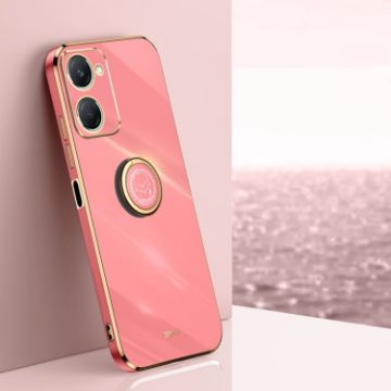 Vivo Y18 XINLI 6D Plating Gold Edge TPU Case - Hawthorn Red - 1