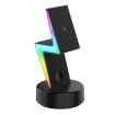 Apple Series 3 In 1 RGB Light Magsafe Magnetic Mobile Phone Holder Wireless Charger - 1