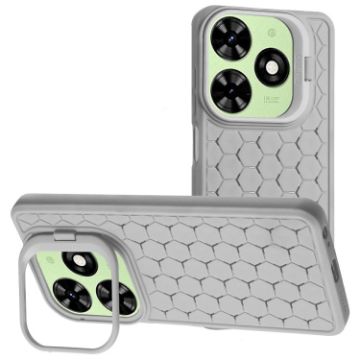 Infinix Smart 8 TPU Phone Case (Grey) - Radiating Lens Holder - 1