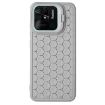 Xiaomi Redmi 10C Honeycomb Radiating Lens Holder TPU Phone Case - Grey - 4