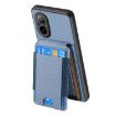 Realme GT Master Carbon Fiber Wallet Stand Phone Case - Blue - 3