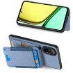 Realme GT Master Carbon Fiber Wallet Stand Phone Case - Blue - 5