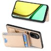 Realme 8 5G Carbon Fiber Wallet Stand Case - Khaki - 5