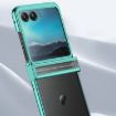 Motorola Razr 50 Electroplated Three-piece Set Phone Case - Black - 3