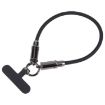 USB-C to 8 Pin Data Cable Lanyard, 30cm Black Braid - 1