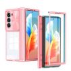 Samsung Galaxy Z Fold6 5G Transparent Tempered Glass Case (Pink Cyan) - 1