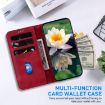 Red LG Velvet/Velvet 5G/G9 Lotus Embossed Leather Phone Case - 4