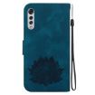 LG Velvet/Velvet 5G/G9 Dark Blue Leather Phone Case - 3