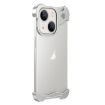 iPhone 14 Aromatherapy Alloy Frameless Phone Case - Silver - 1