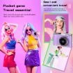 2.4 inch Dual-lens 4K HD CCD Camera Retro Kids Camera (Purple) - 3