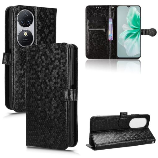 Oukitel C38 Leather Phone Case - Black - 1