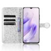 Oukitel C37 Silver Leather Phone Case - Honeycomb Dot Texture - 4