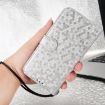 Oukitel C37 Silver Leather Phone Case - Honeycomb Dot Texture - 6