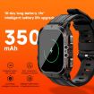 LEMFO C26 1.96" Sport Smart Watch - Bluetooth Call/Message/Heart Rate/Blood Pressure - Blue - 5