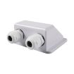 RV Sealed Waterproof Solar Cable Entry Gland Box - White - 1