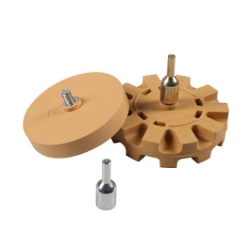 2pcs Car Pneumatic Rubber Removal Set - 88mm Plane + 100mm Gear (Yellow) - 1