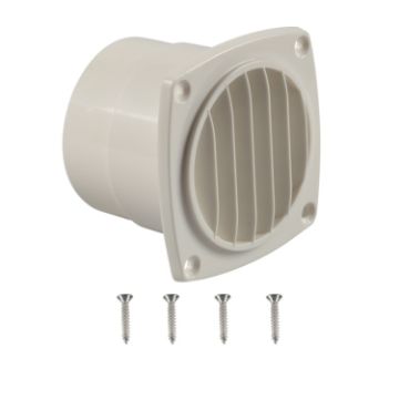Yacht/RV 93.5mm Louvered Vents with Screws - White - 1