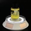 14cm Solar Spinning Display Stand with LED Light - Black Transparent - 2